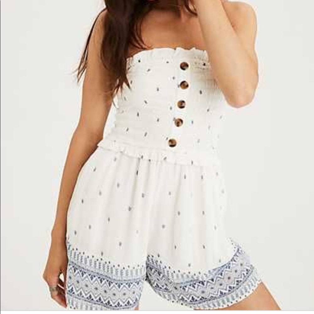 American Eagle strapless romper